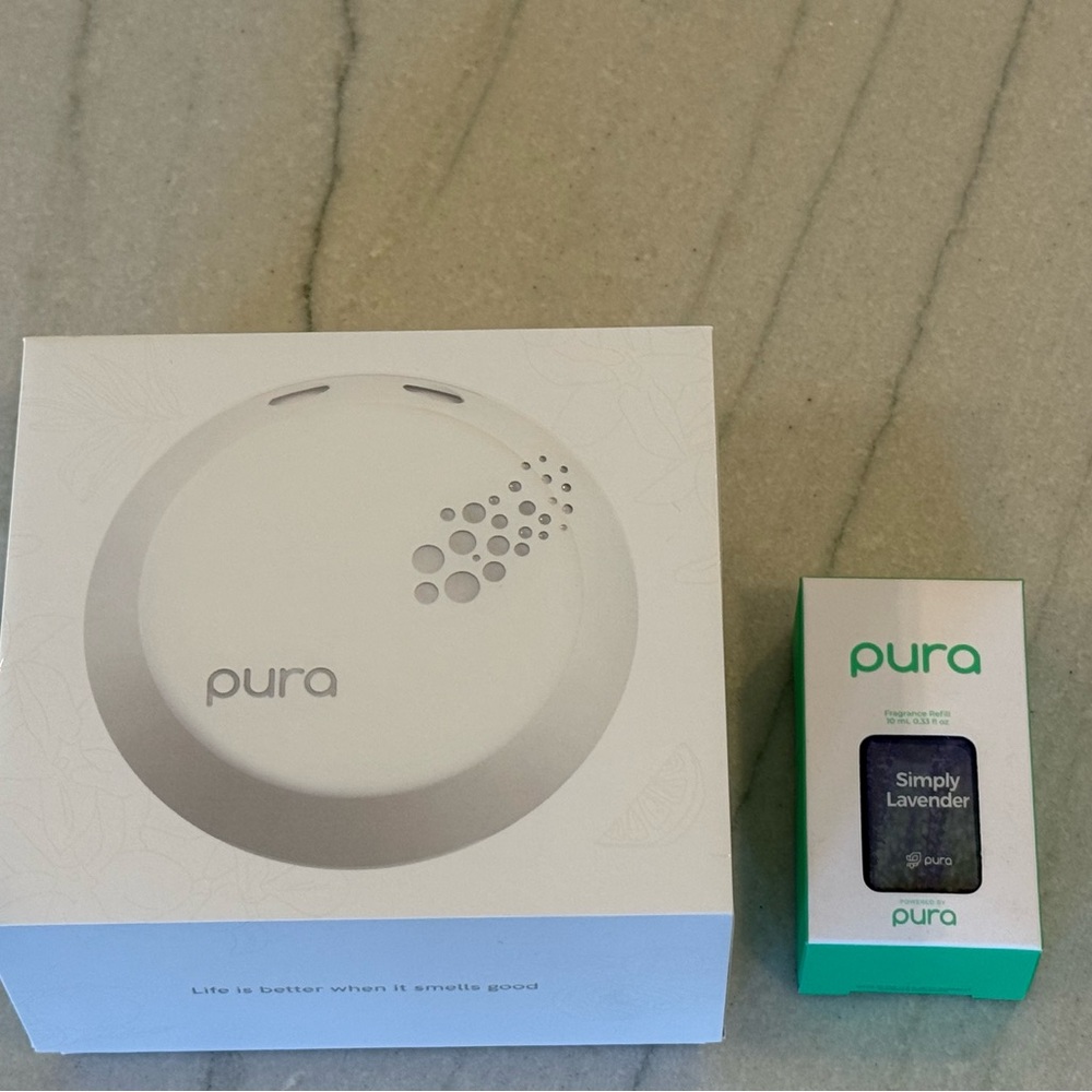 Pura White Smart Home Fragrance Diffuser with free Simply Lavender